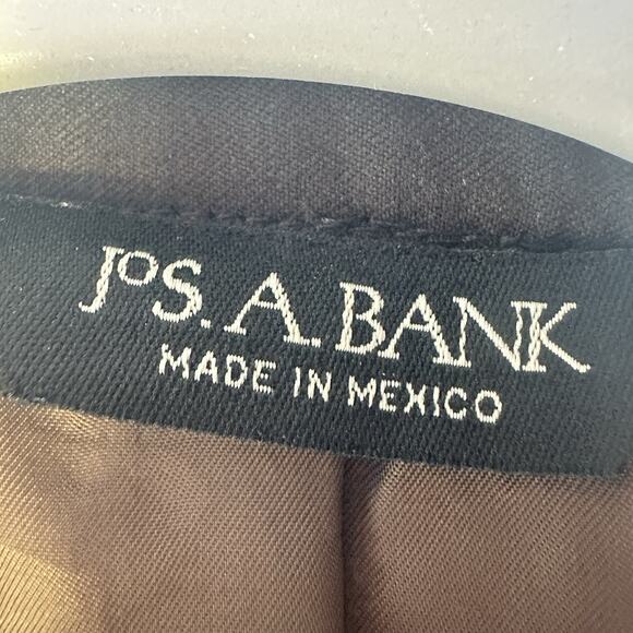 Jos A Bank Signature Collection Brown Wool Blazer 43R 3-Button Sport Coat - Picture 6 of 8